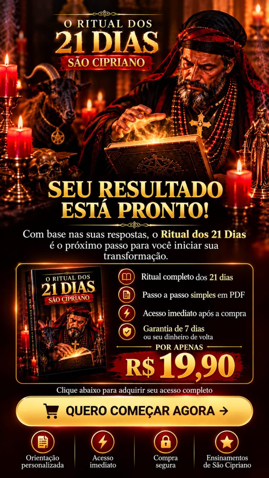 Seu resultado está pronto